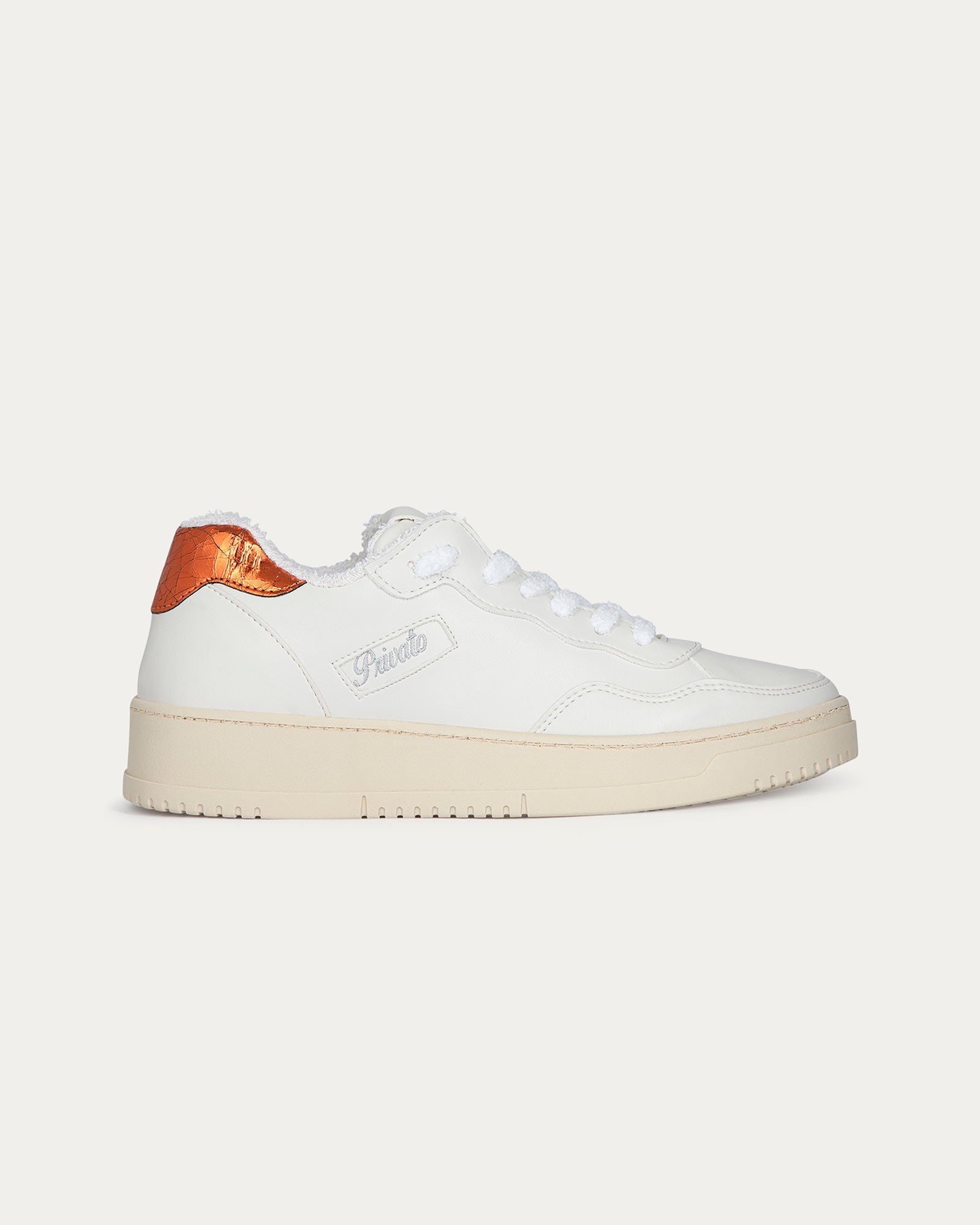 Lauren Sneakers White Orange, Vegan Ecological