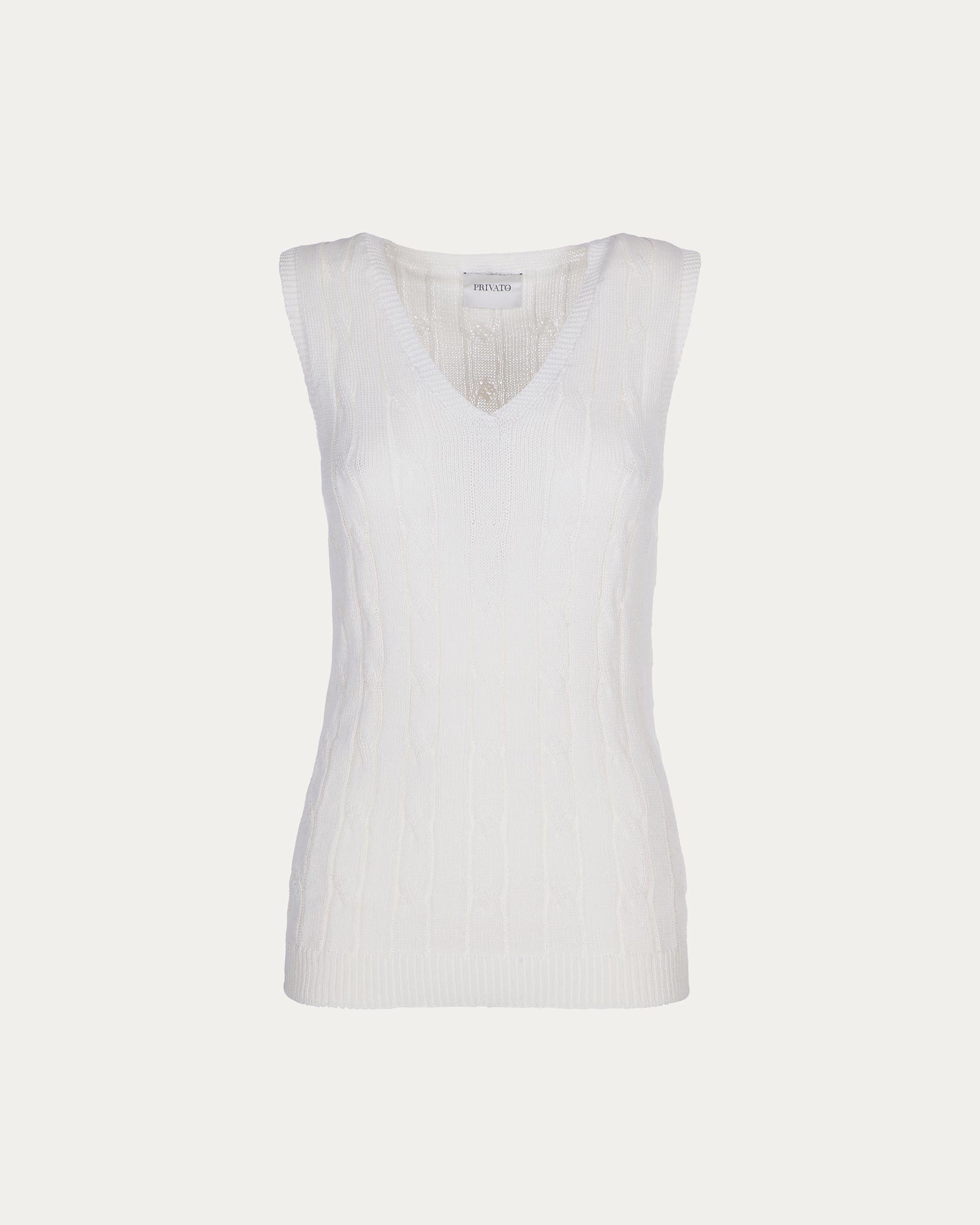White Organic Cotton Vest Vegan Sustainable