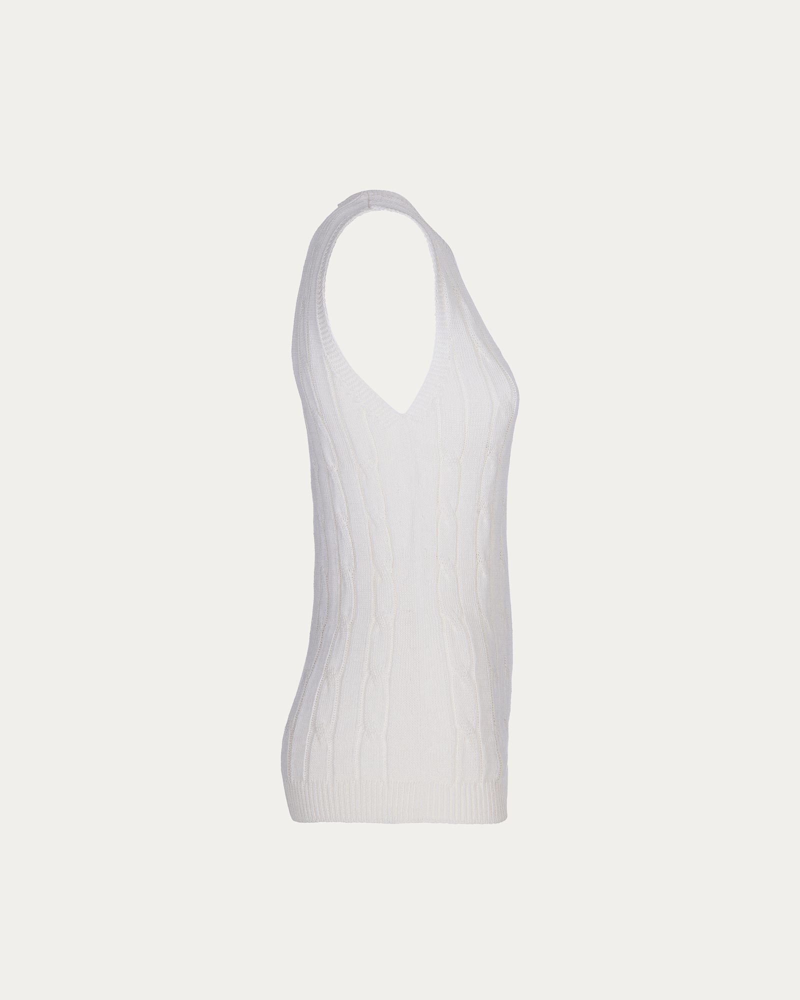 White Organic Cotton Vest Vegan Sustainable