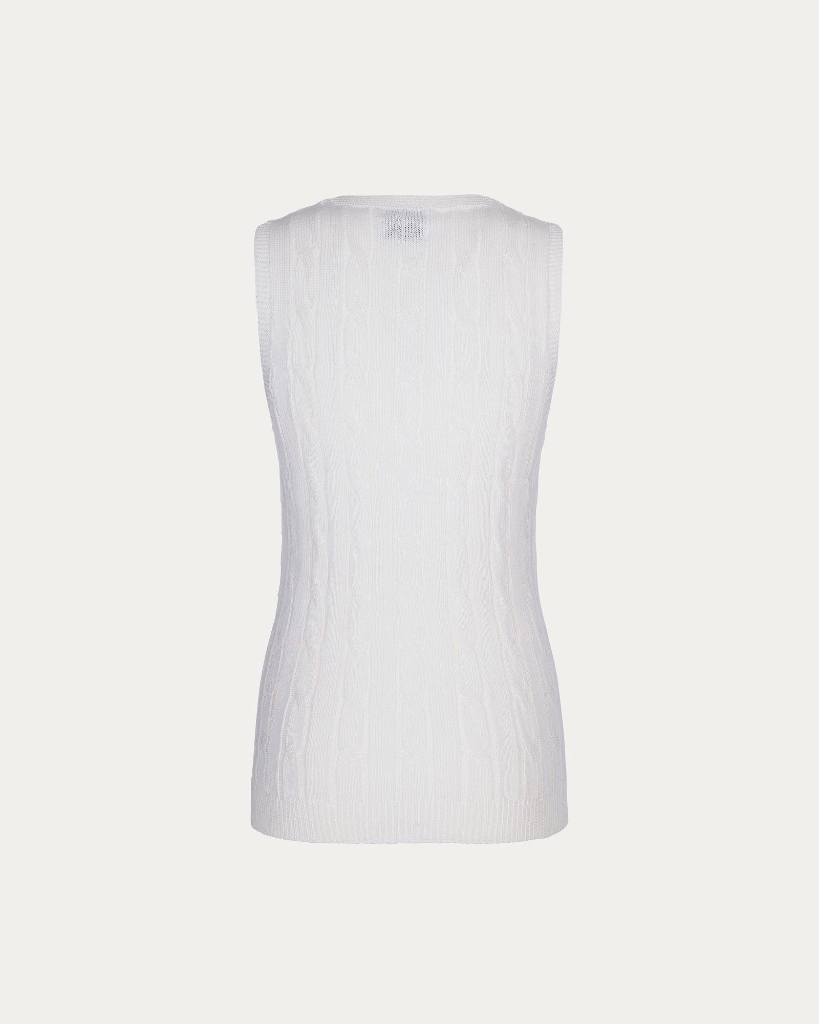 White Organic Cotton Vest Vegan Sustainable