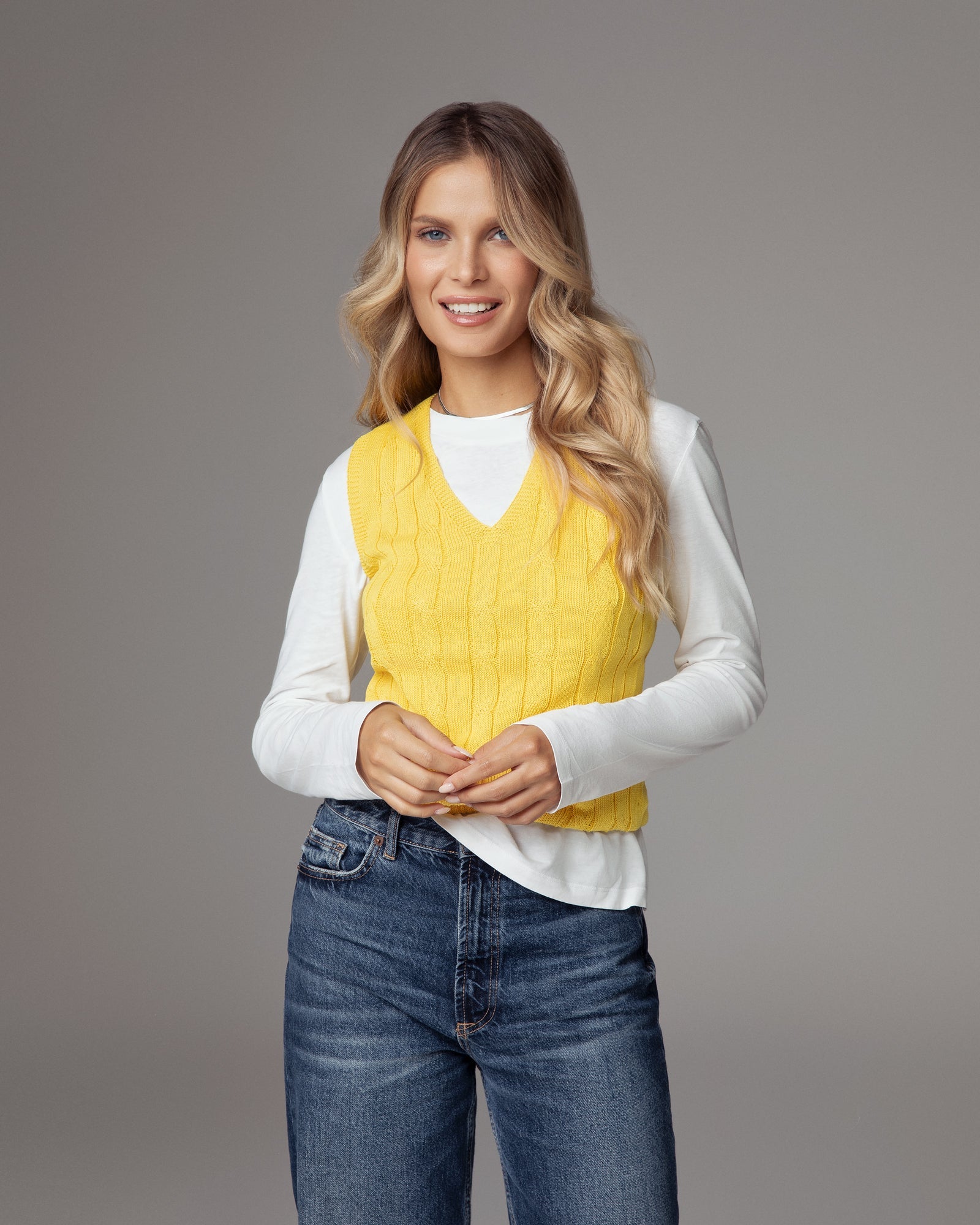 Yellow Organic Cotton Vest