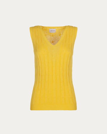 Yellow Organic Cotton Vest