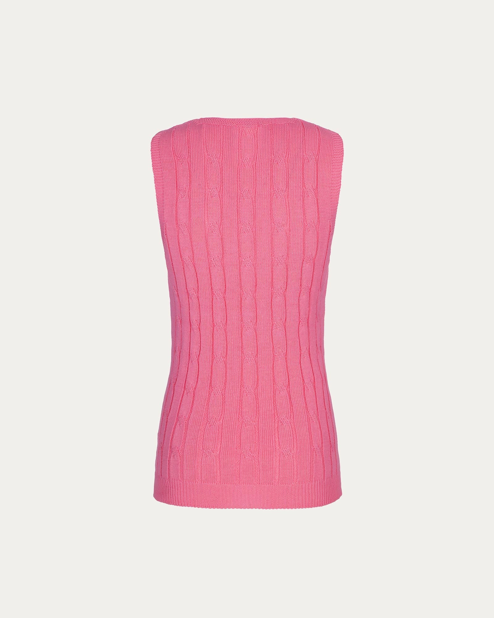 Pink organic cotton vest
