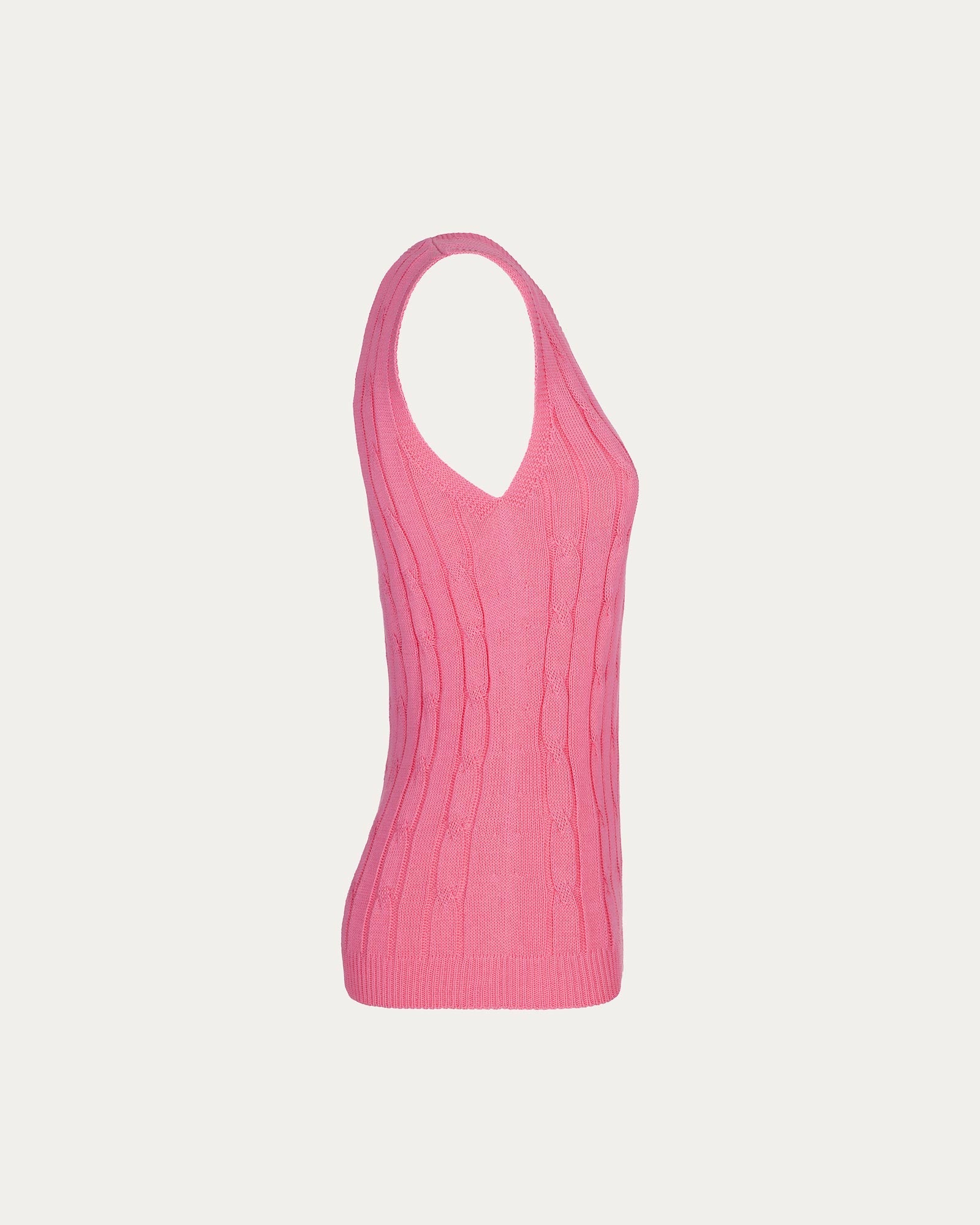 Pink organic cotton vest