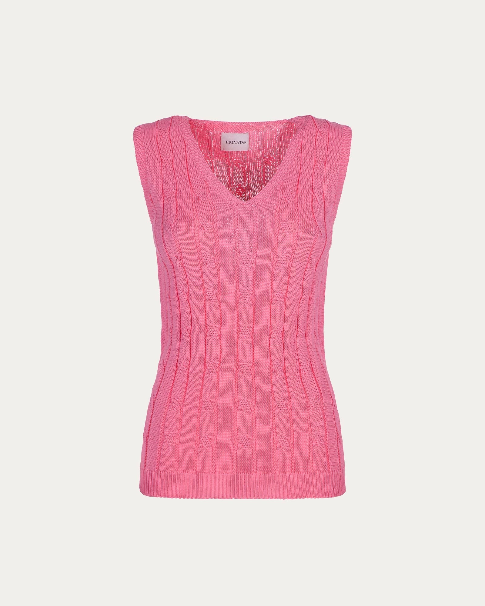 Pink organic cotton vest