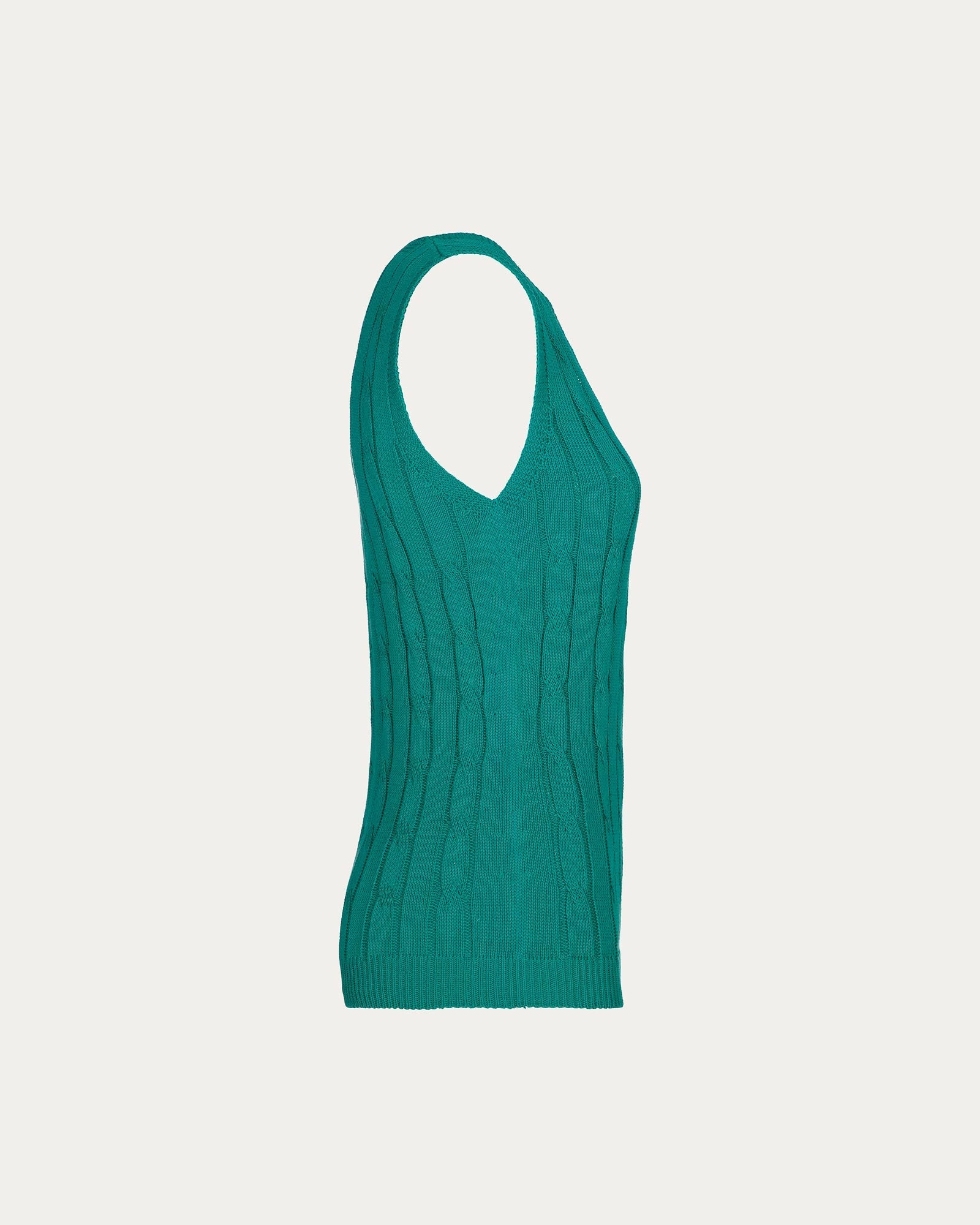 Petrol Green Organic Cotton Vest