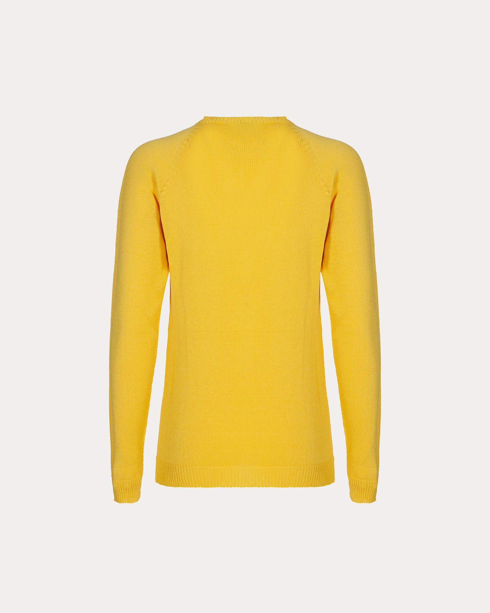 Yellow Organic Cotton Crewneck Sweater