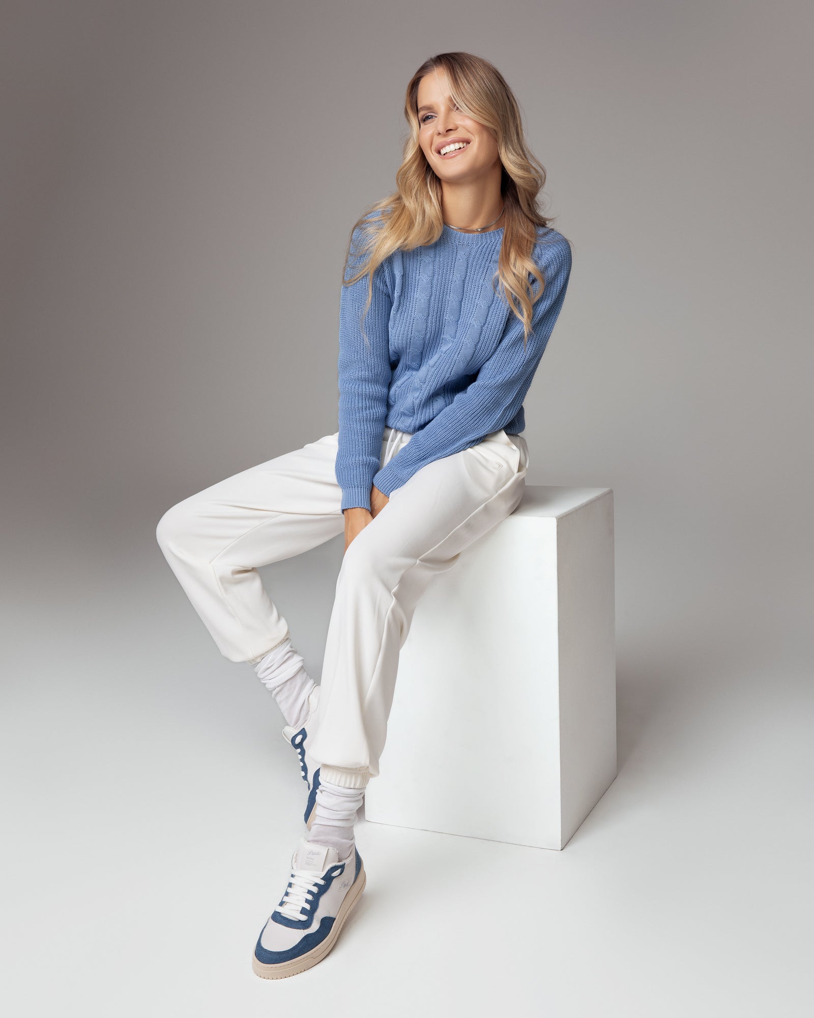 Sneakers Lauren white jeans, vegan eco-friendly