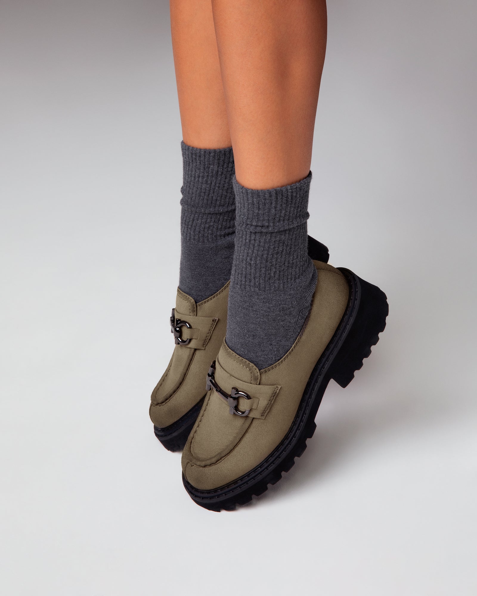 Elsa Moccasins Light Grey, Vegan Eco-Friendly