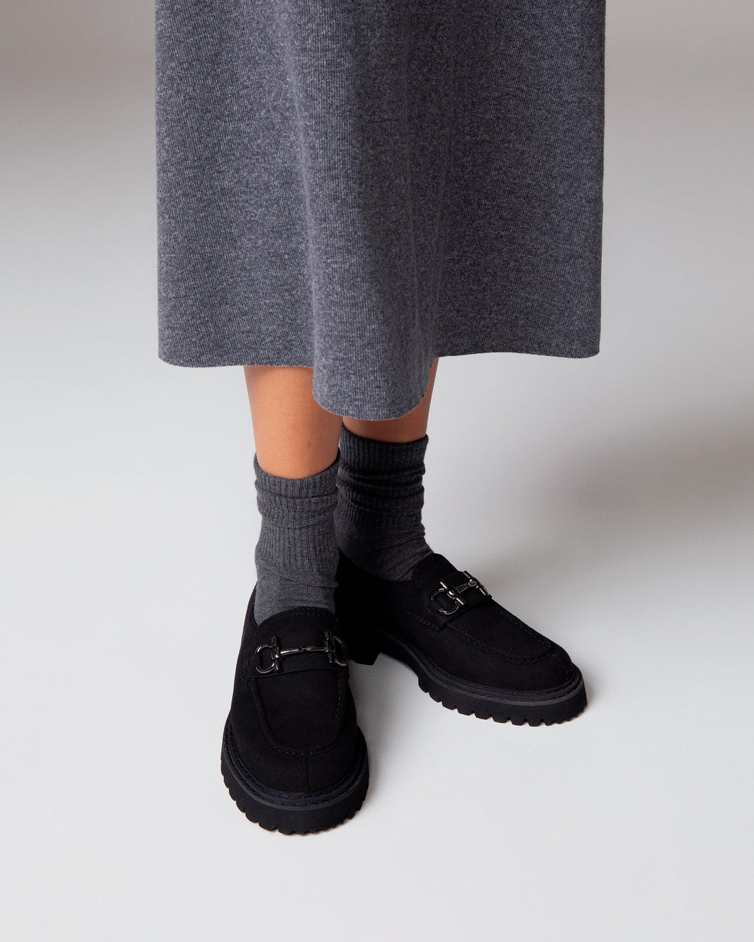 Elsa black moccasins, vegan eco-friendly