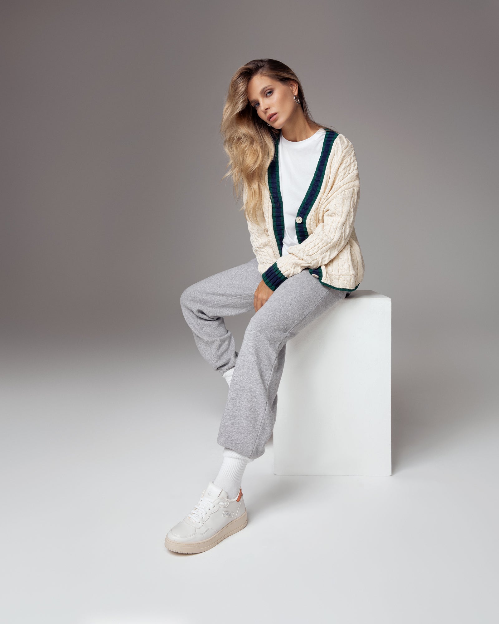 Lauren Sneakers White Orange, Vegan Ecological