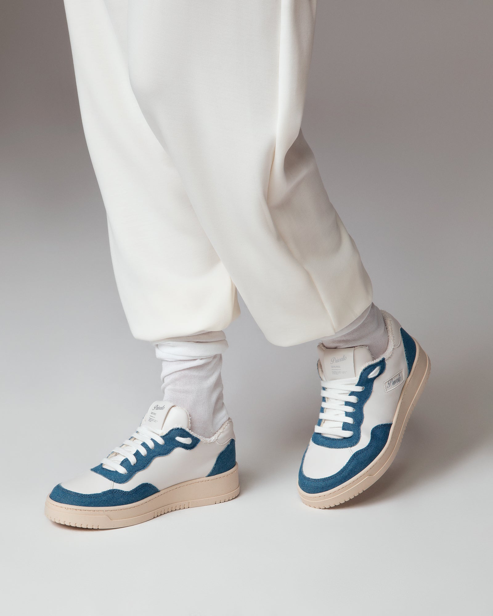 Sneakers Lauren white jeans, vegan eco-friendly