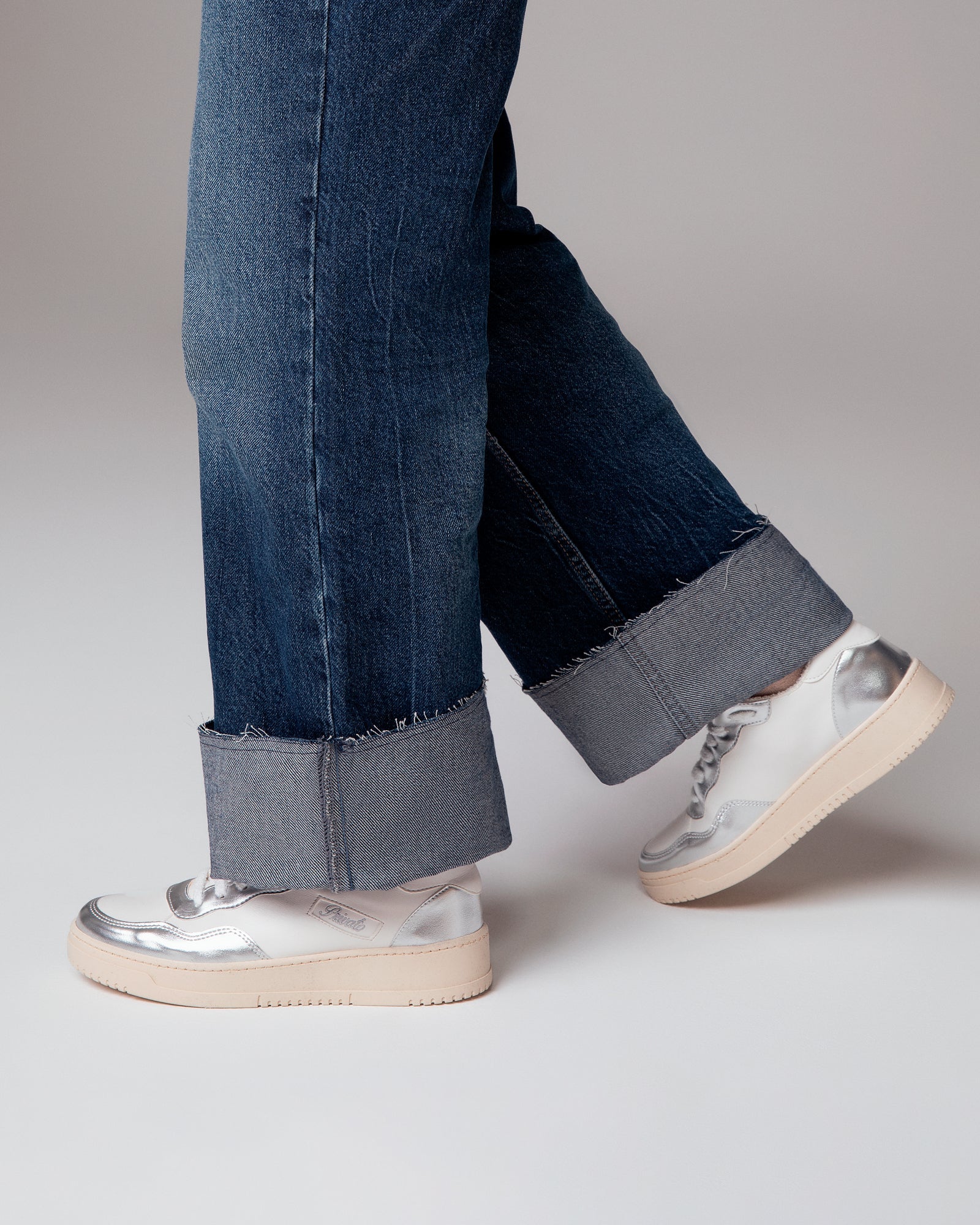 Lauren Sneakers White Silver, Vegan Ecological