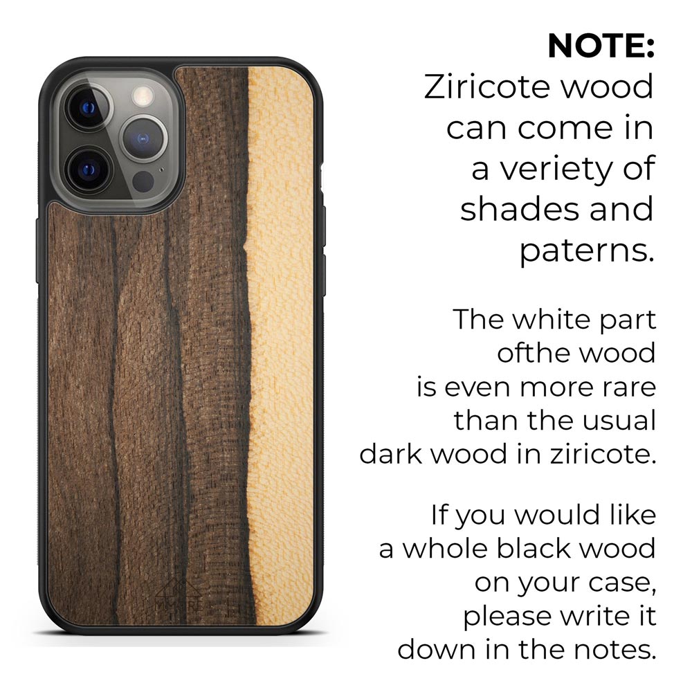 Ziricote rare wood phone case