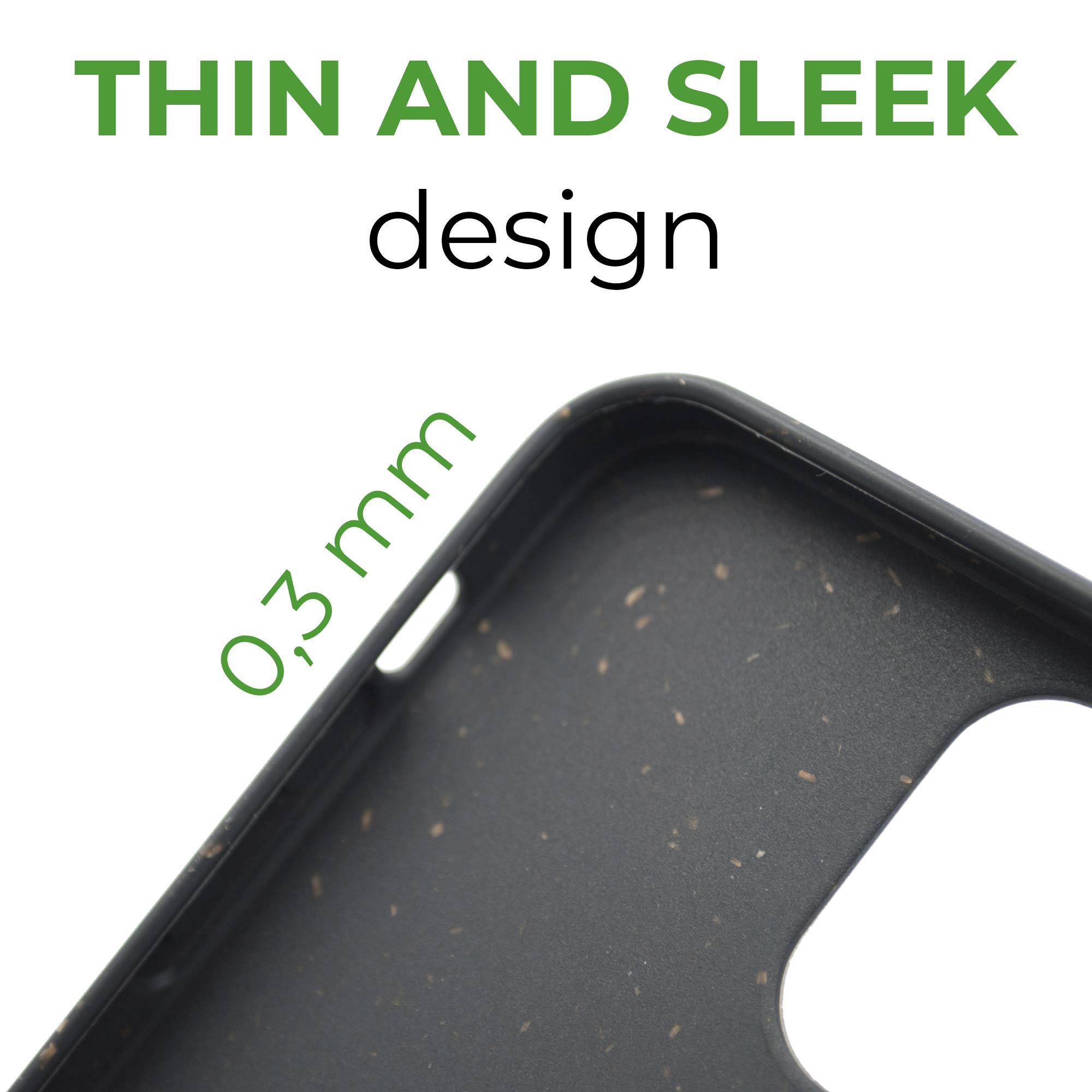 100% Biodegradable phone case - Black
