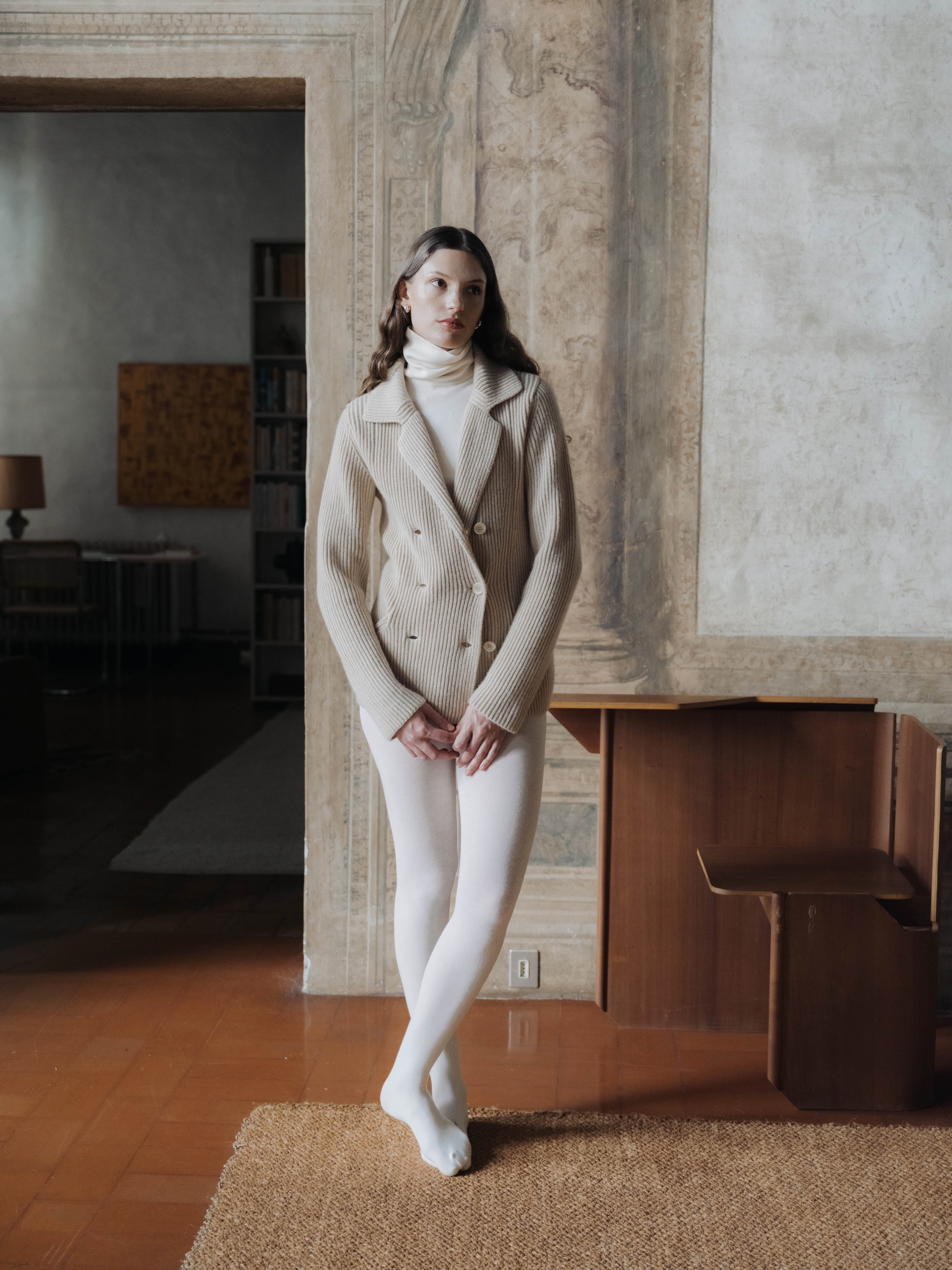 Pure Cashmere Bar Jacket-4