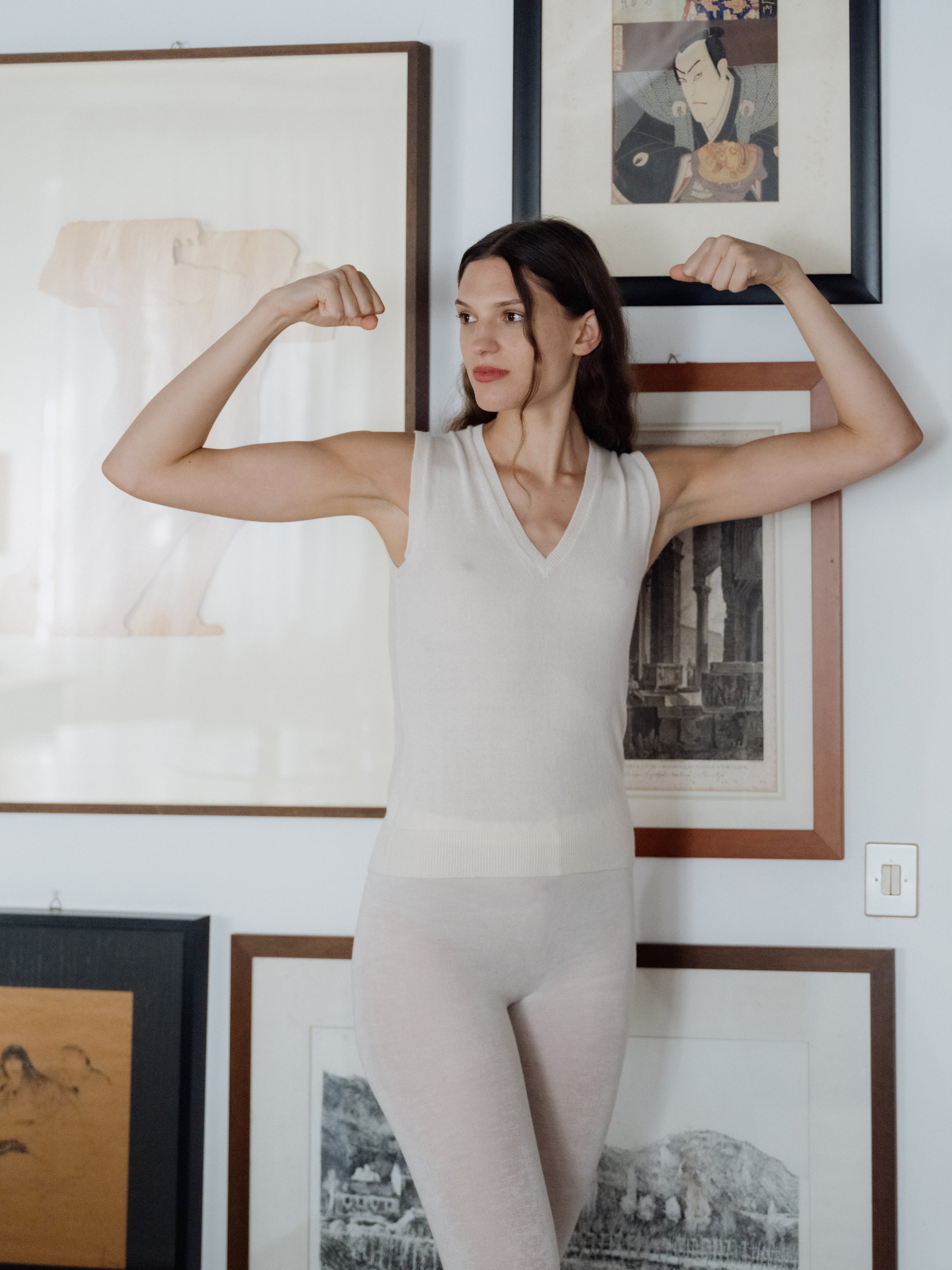 Pure Cashmere V-Neck Tank Top-0