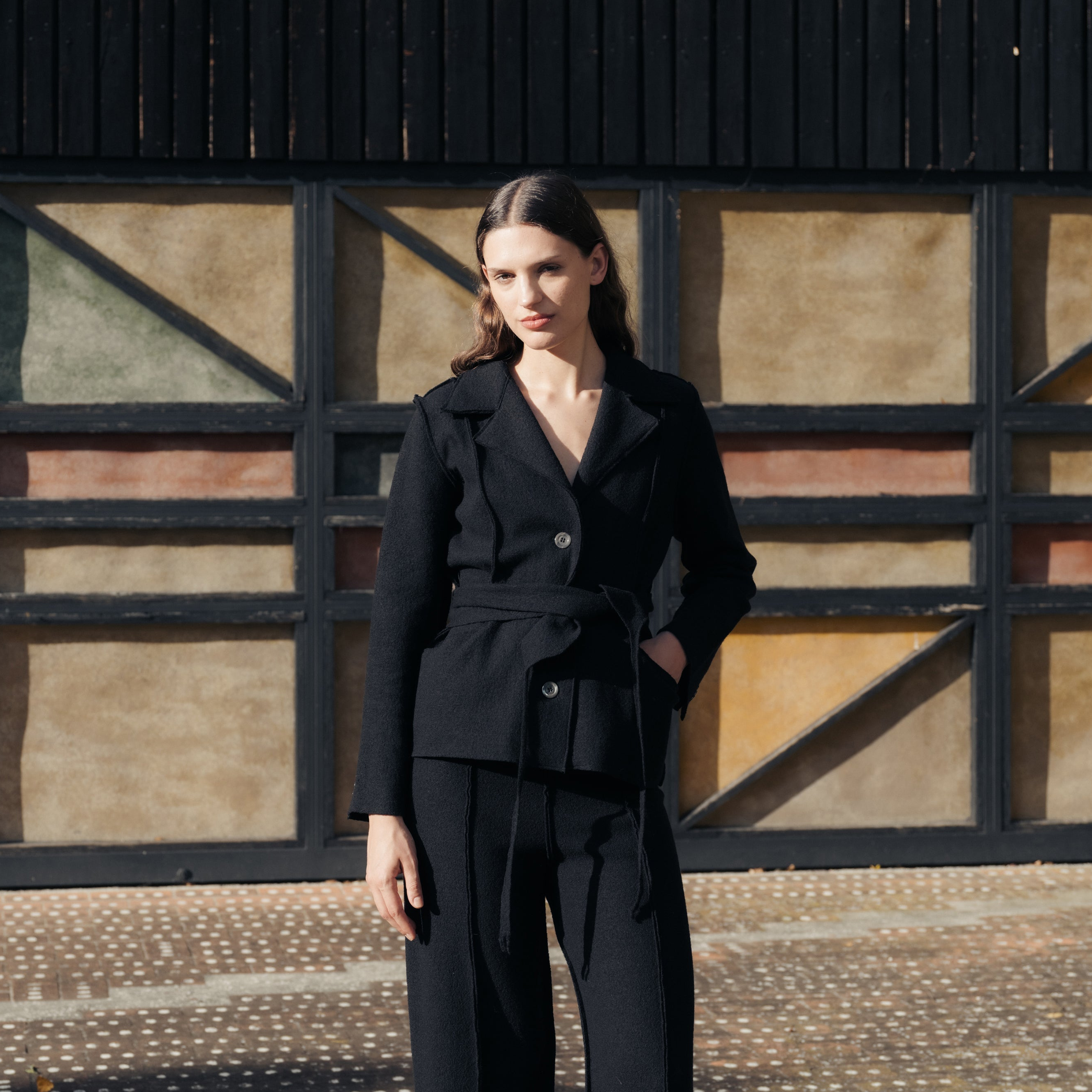Boiled Wool Bar Jacket