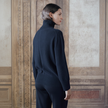 Pure Cashmere Maxi High Neck Sweater