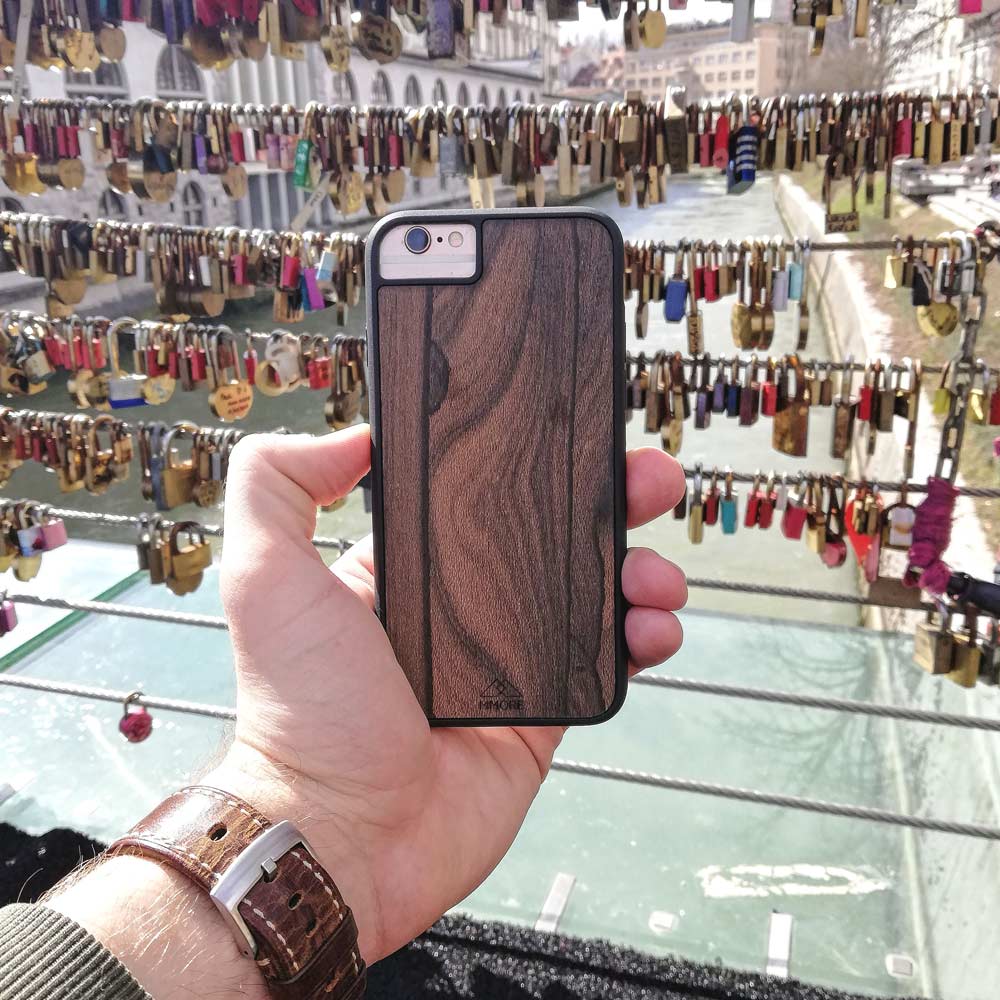 Ziricote rare wood phone case
