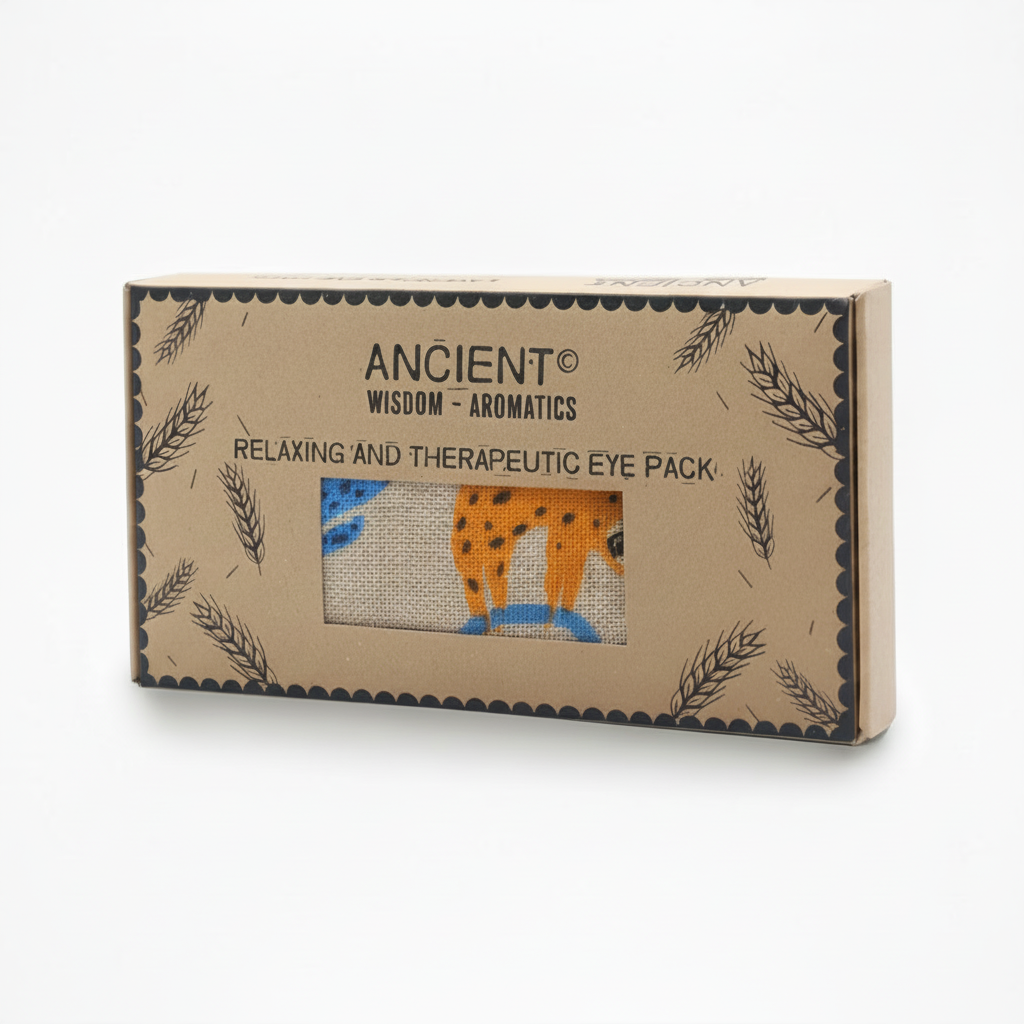 Lavender Natural Cotton and Juco Eye Pillow in Gift Box - Lazy Sloth