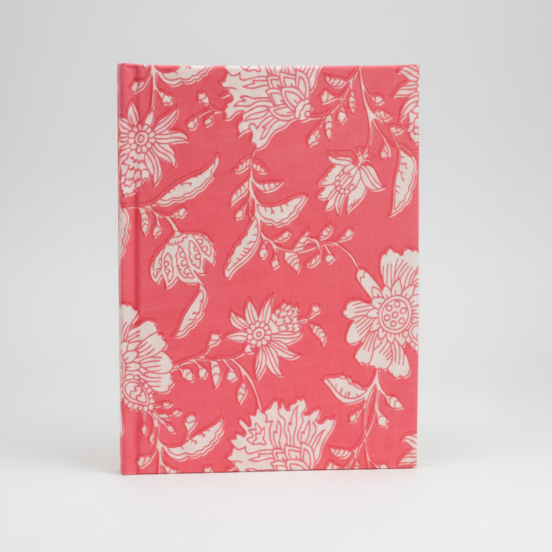 Cotton Bound Notebook - Pink Floral