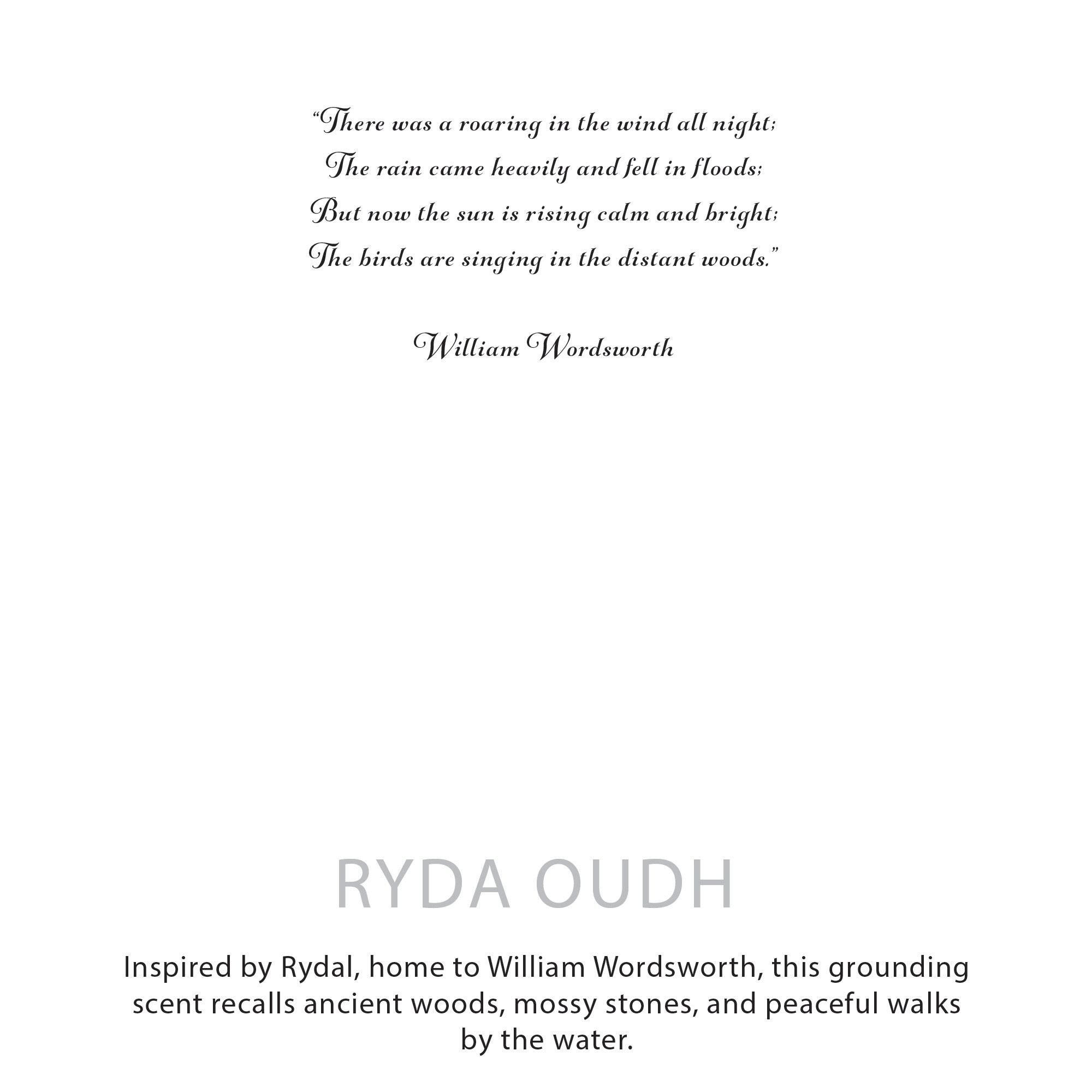 Botanical Soy Wax Candle - Rydal Oudh