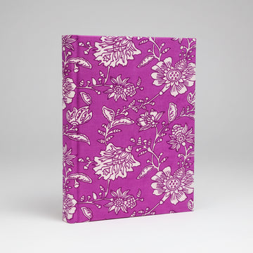 Cotton Bound Notebook - Antique Fuchsia
