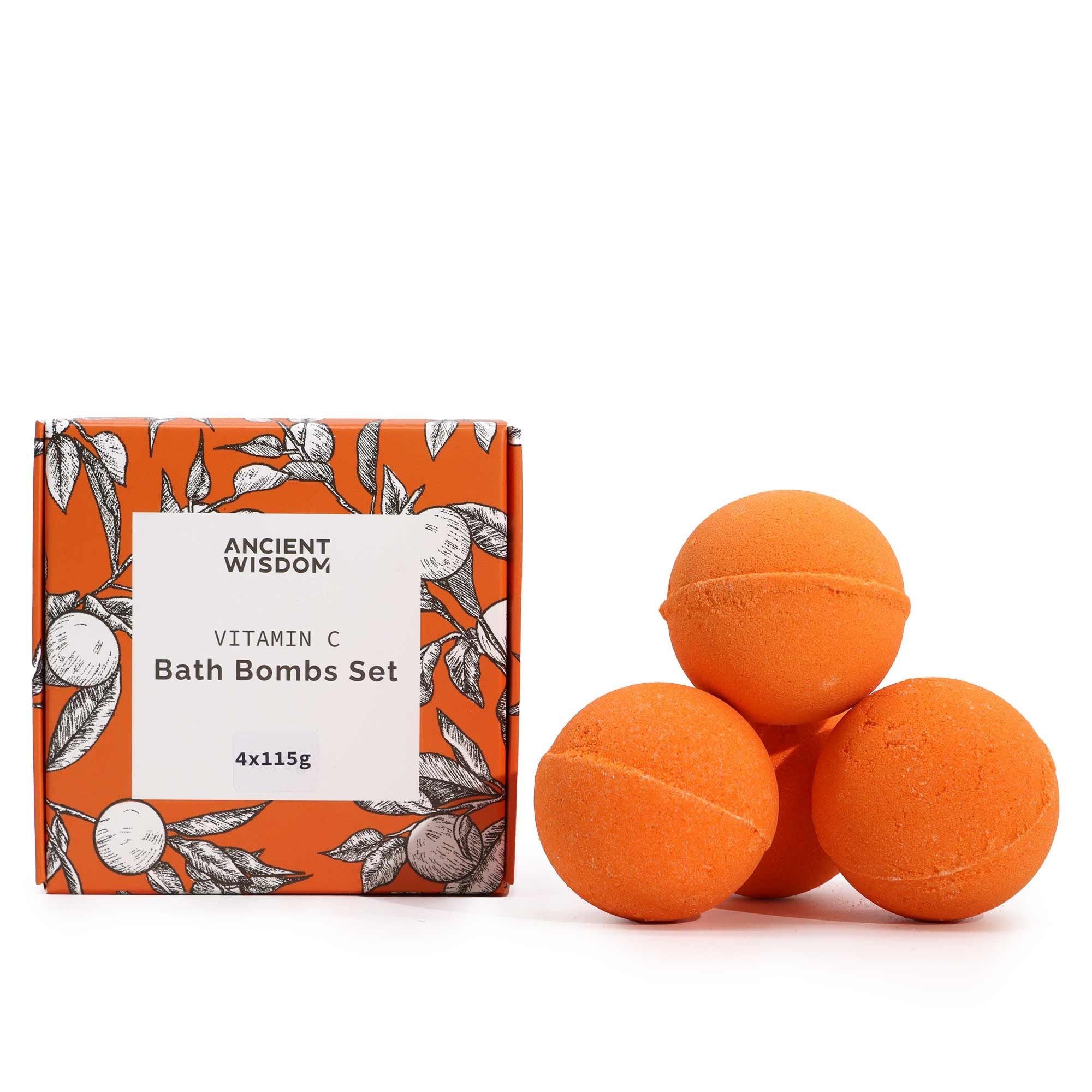Zesty Vitamin C Bath Bombs Set