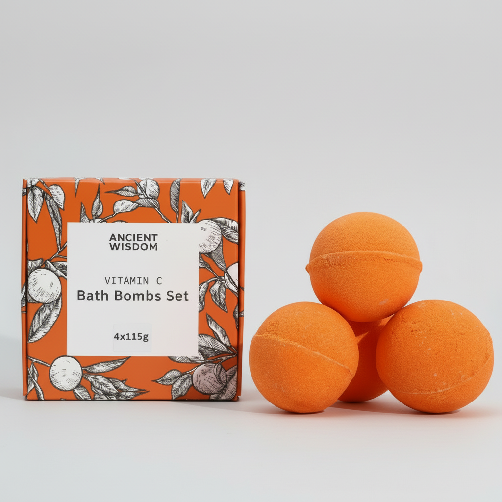 Zesty Vitamin C Bath Bombs Set