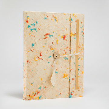 Lrg Lokta Mixed Colour Cotton Notebook