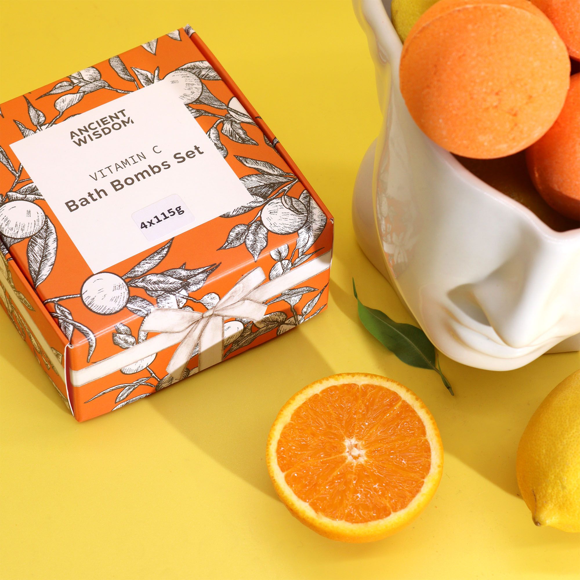 Zesty Vitamin C Bath Bombs Set