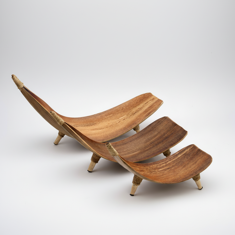 Coconut Leaf Fruit Bowl Set - Natural