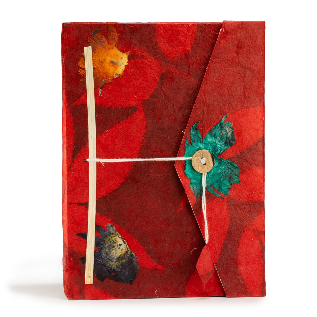 Lokta Bold Floral Notebook Ruby