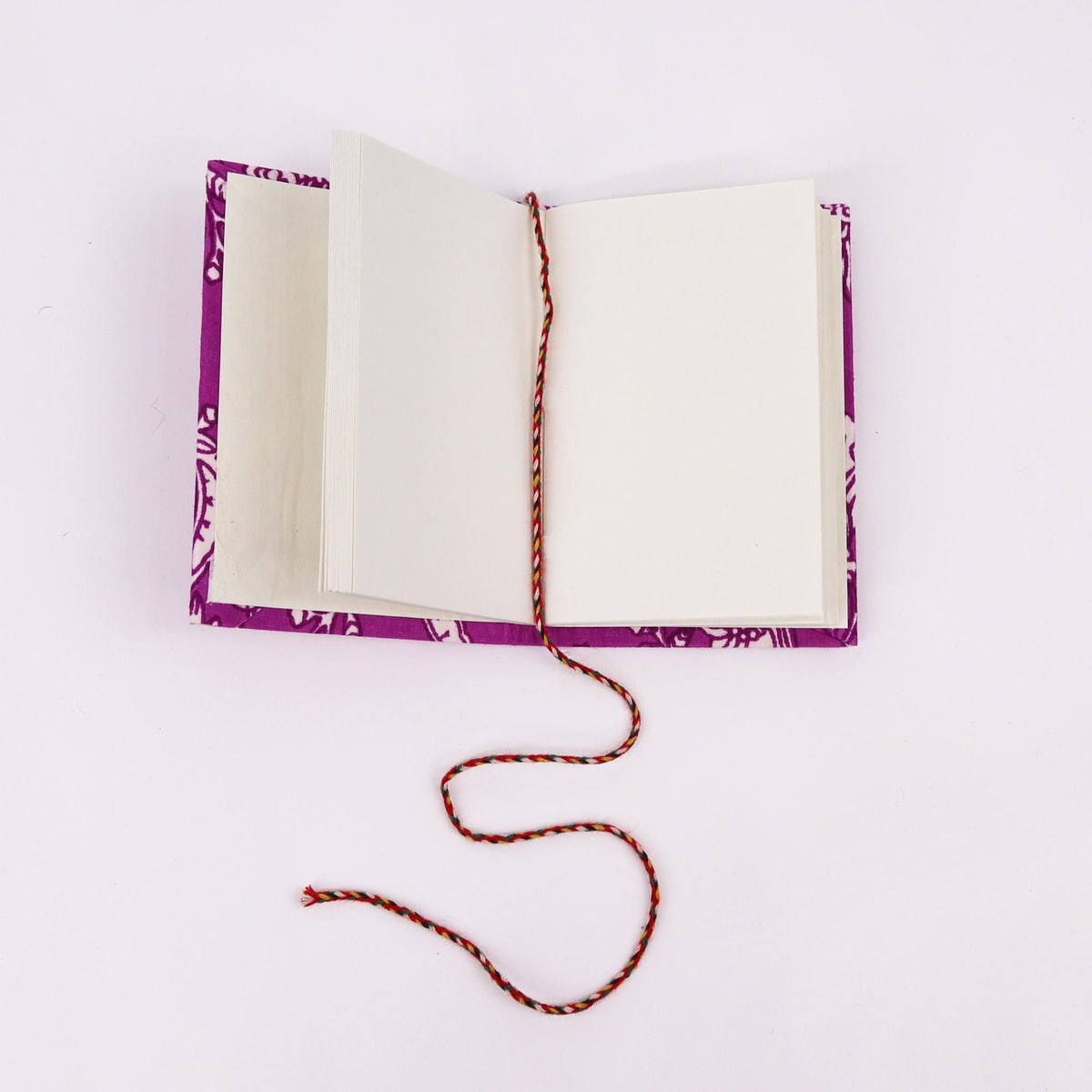 4x Floral Print Cotton Bound Notebooks