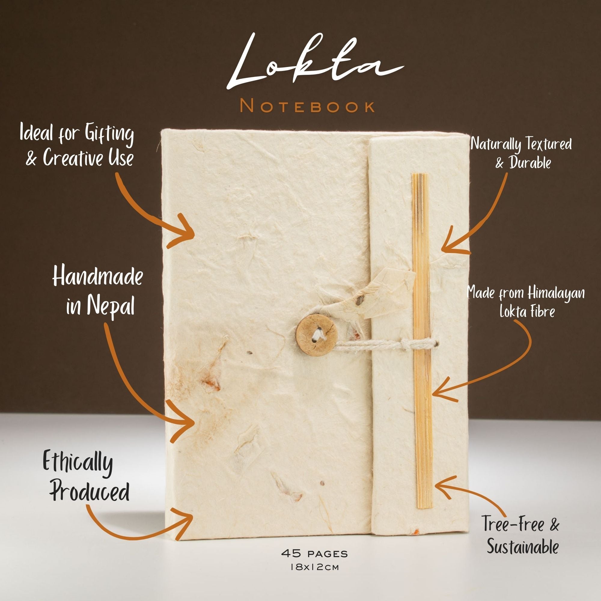 Med Lokta Mixed Flowers Notebook