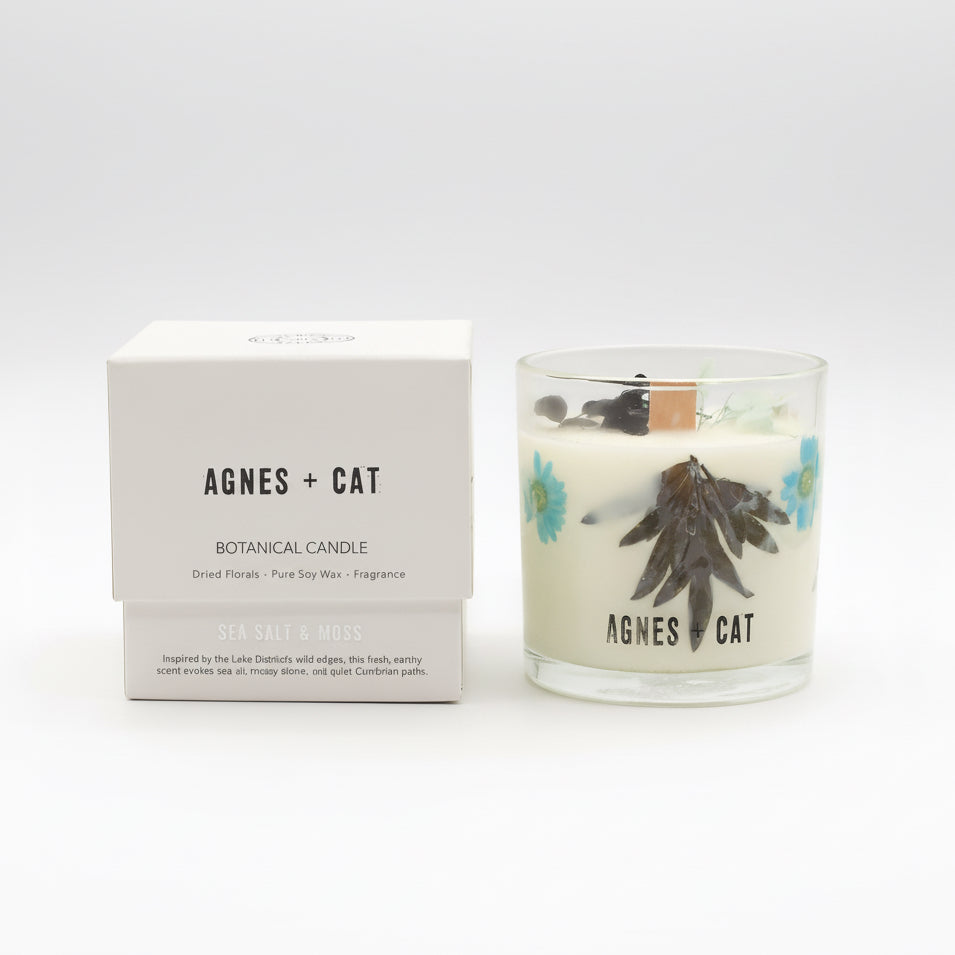 Botanical Soy Wax Candle - Seasalt & Moss