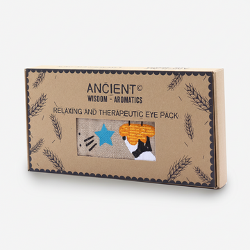Lavender Natural Cotton and Juco Eye Pillow in Gift Box - Sleepy Panda