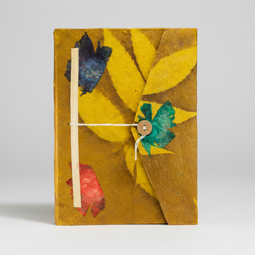 Lokta Bold Floral Notebook Olive