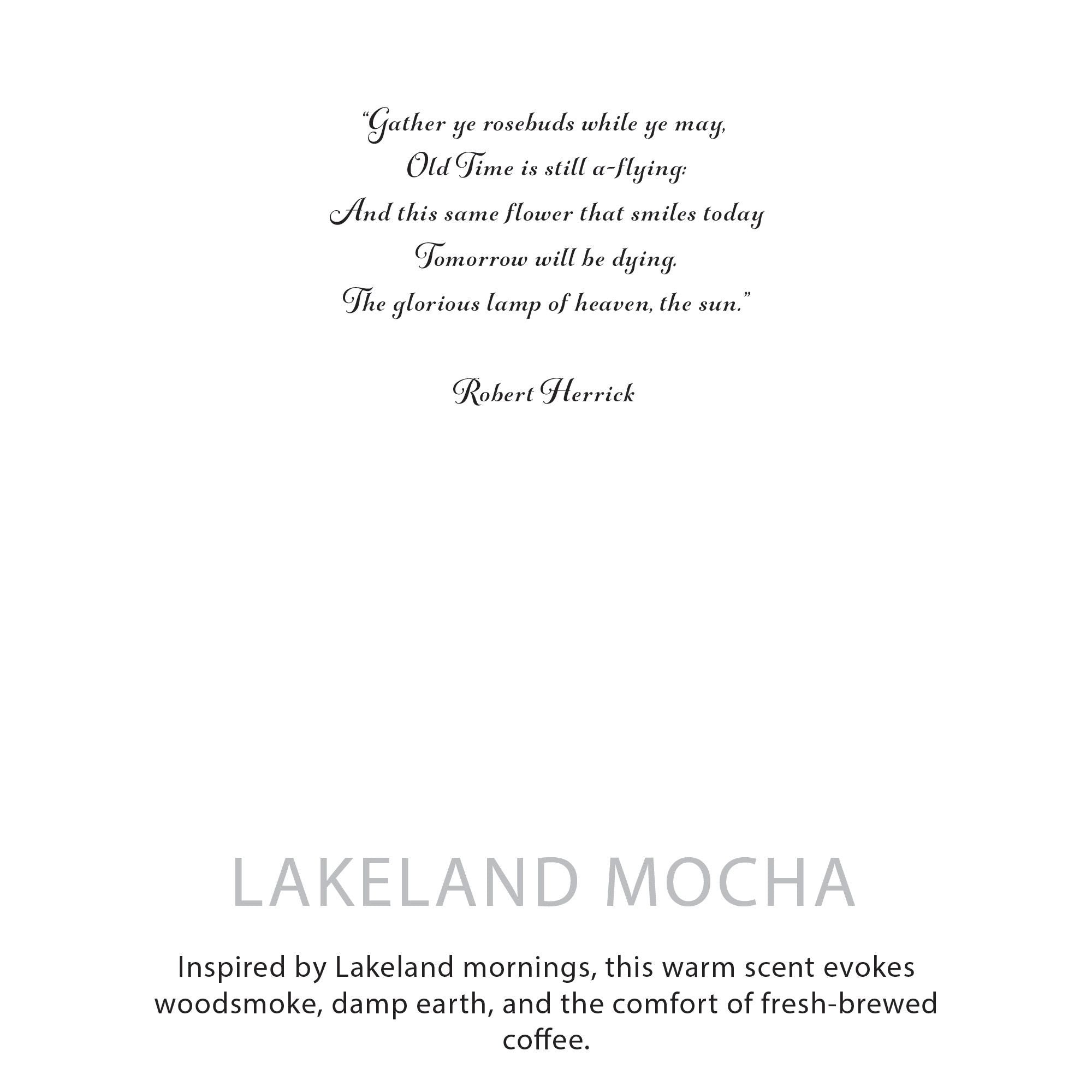 Botanical Soy Wax Candle - Lakeland Mocha