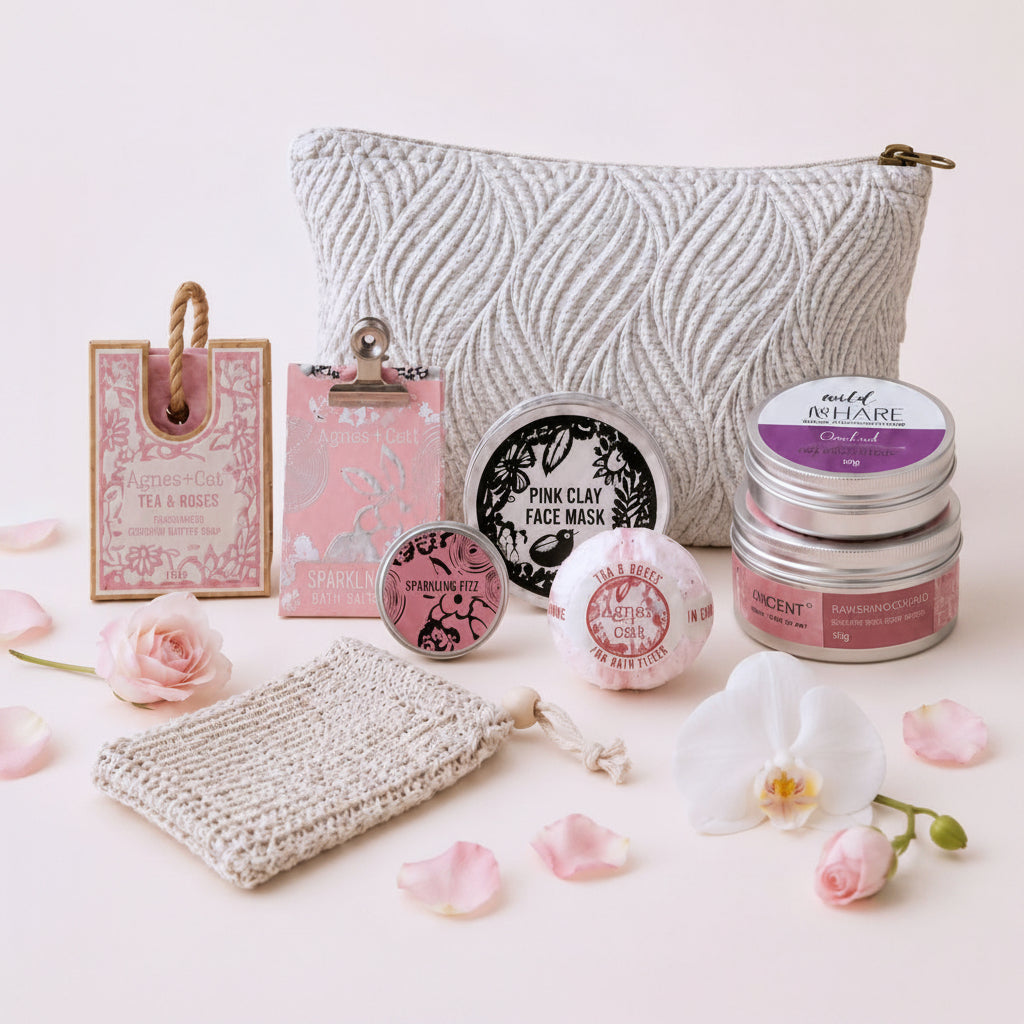 Travel-Friendly Self Care Kit (Orchid-Tea & Roses)