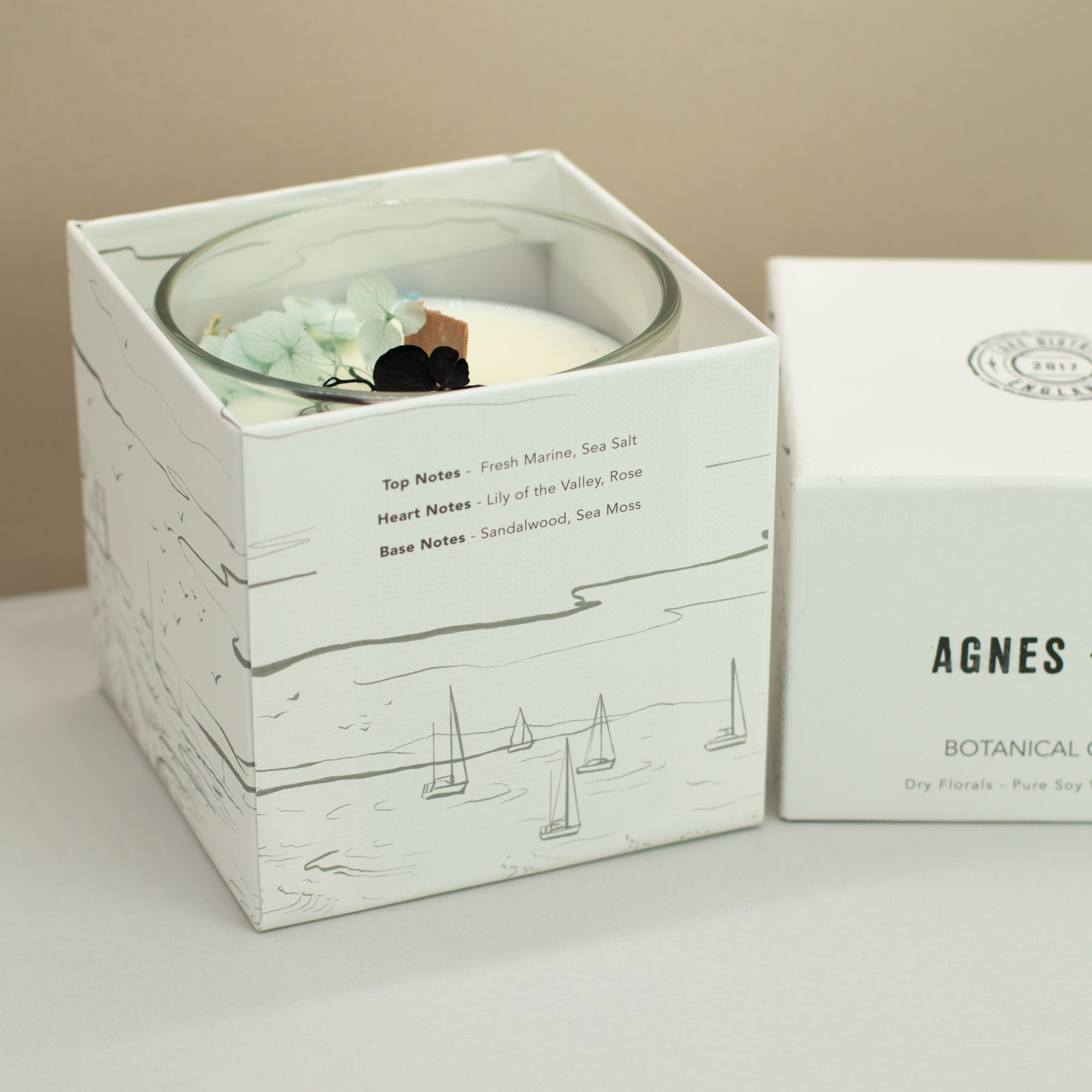Botanical Soy Wax Candle - Seasalt & Moss