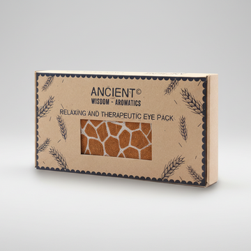 Lavender Natural Cotton and Juco Eye Pillow in Gift Box - Madagascar Giraffe