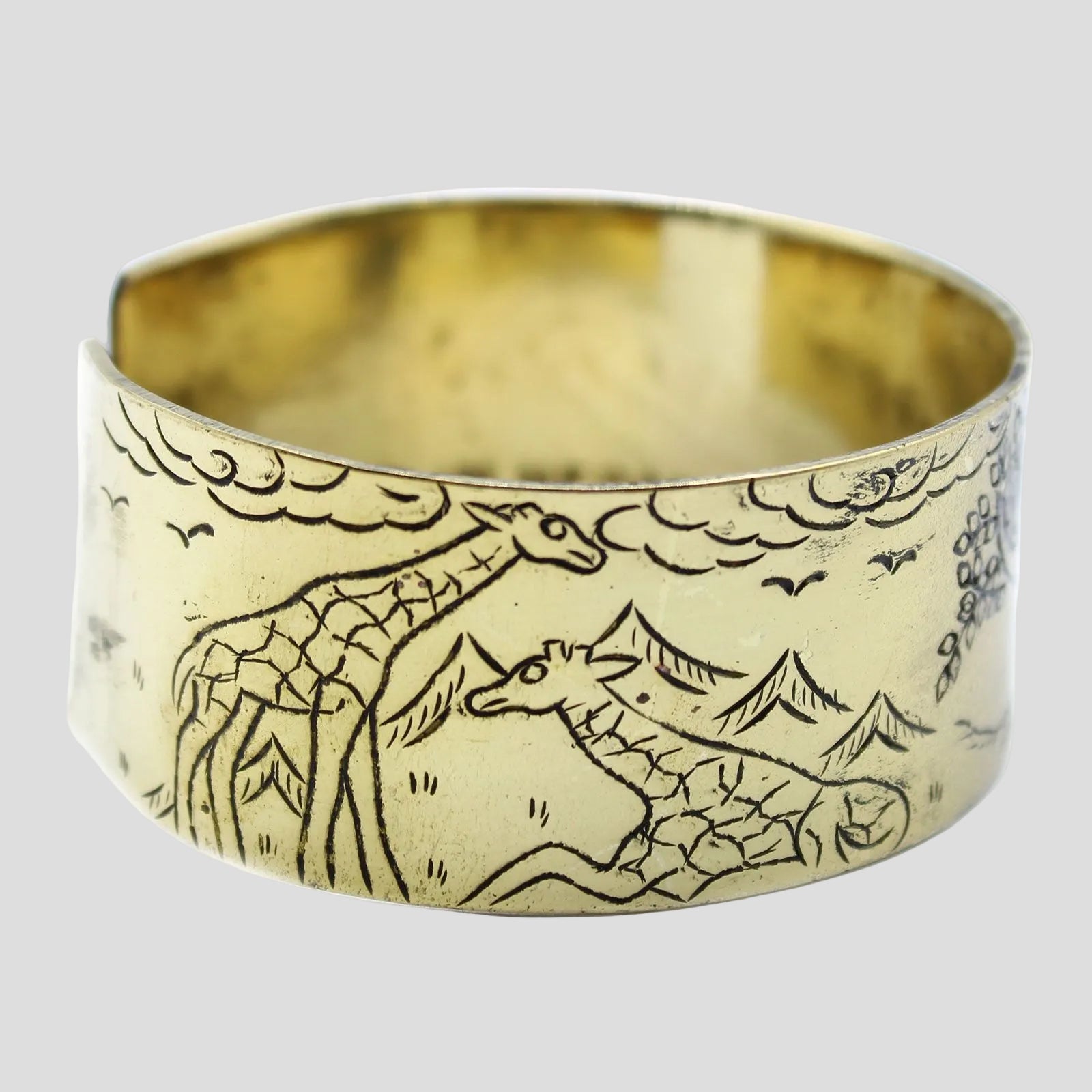 Brass Tibetan Mantra Bracelet - Tree of Life