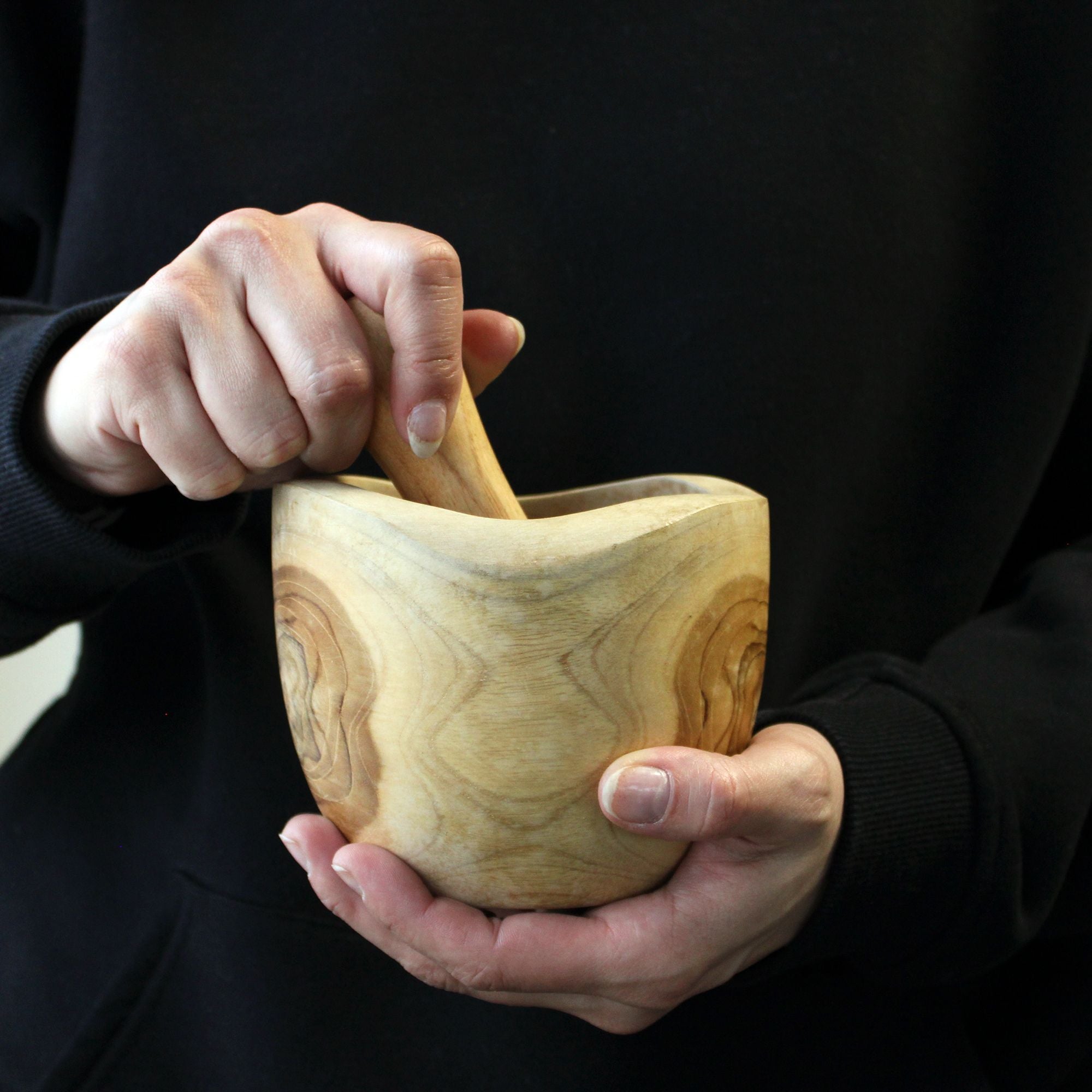 Ergo Teak Pestle & Mortar (Large)