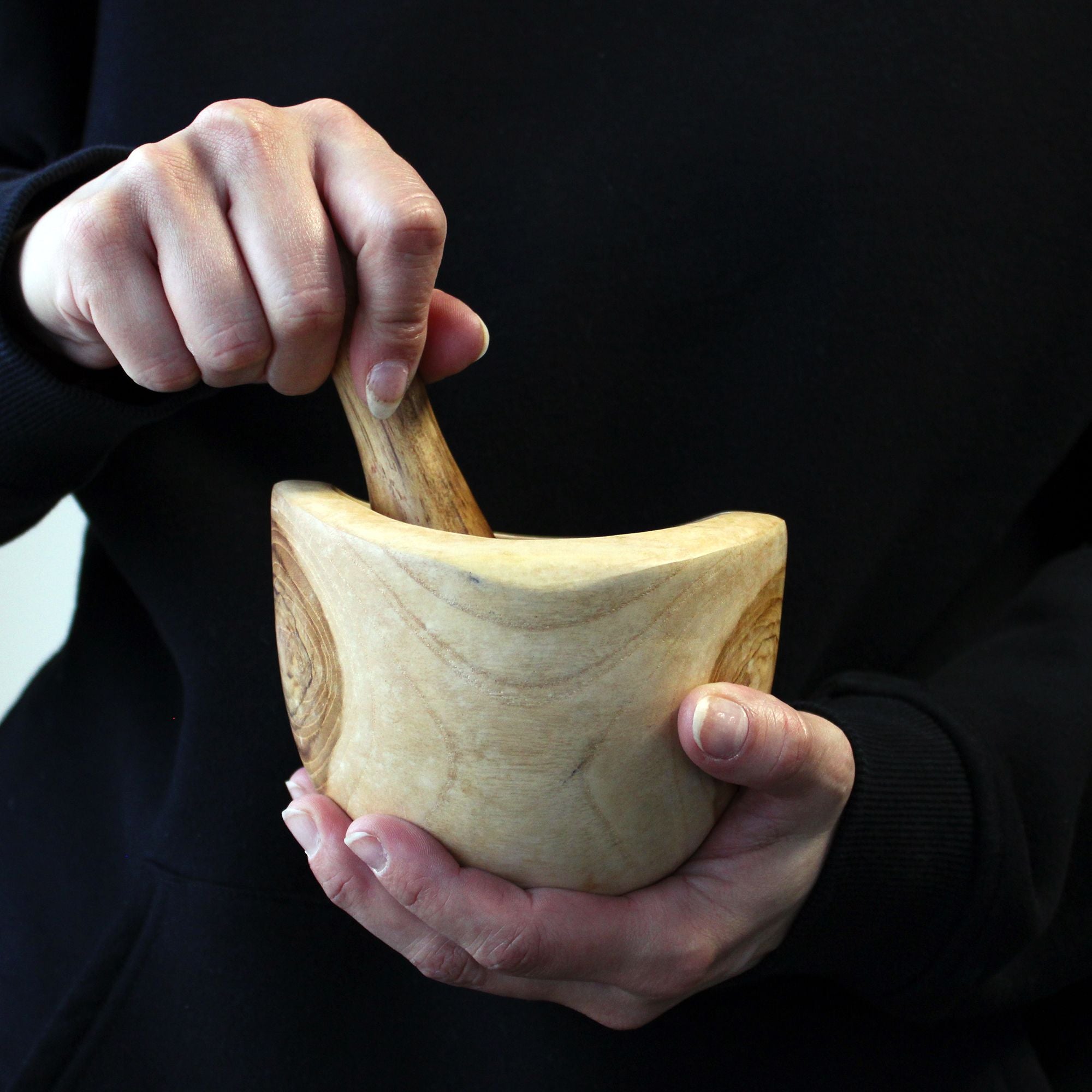 Ergo Teak Pestle & Mortar (Medium)