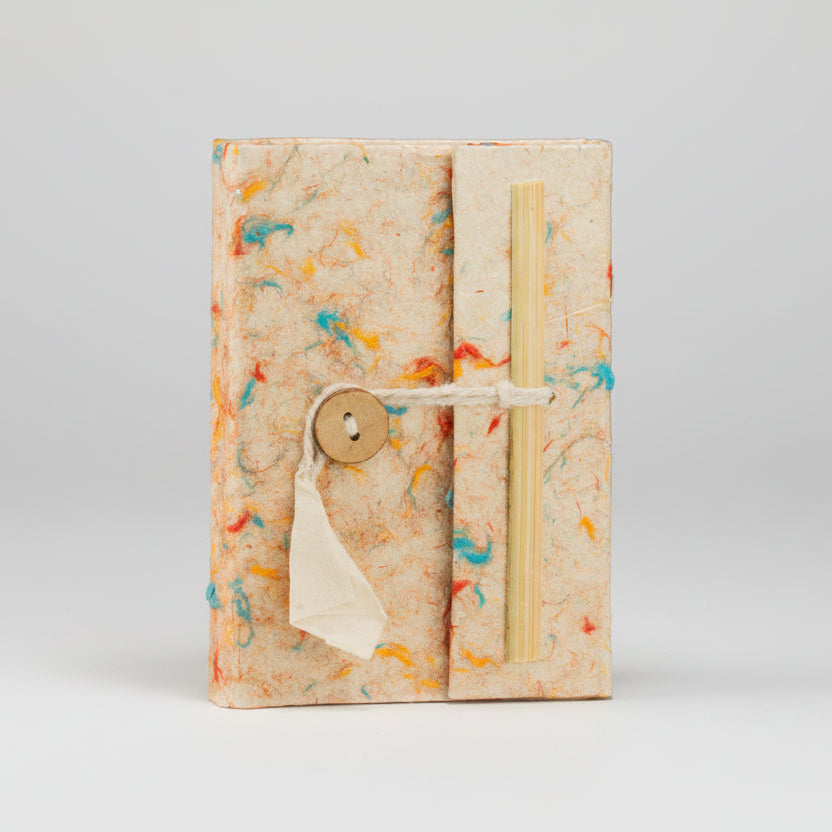 Mini Lokta Mixed Colour Cotton Notebook