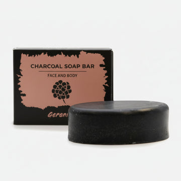 Charcoal Soap 85g - Geranium