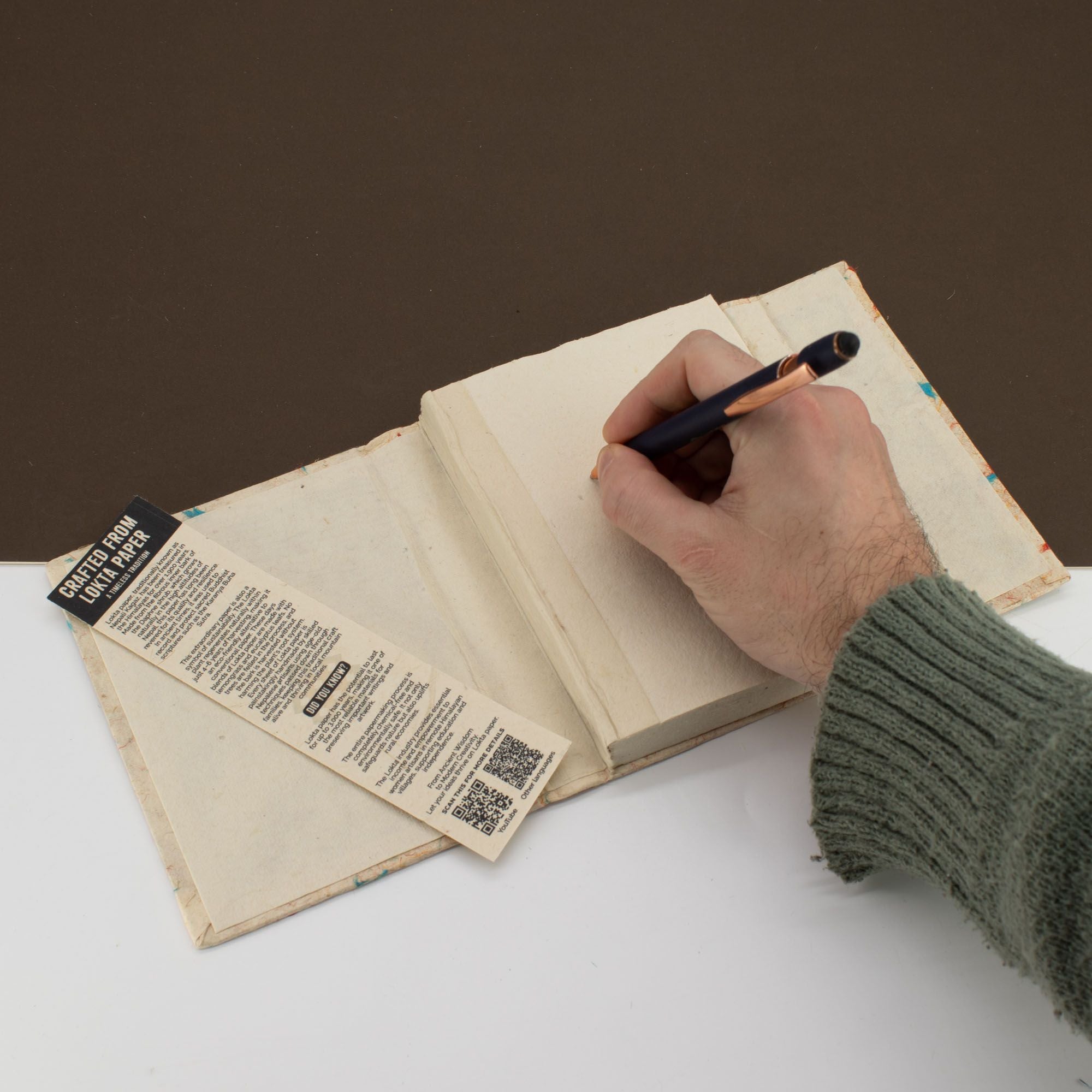 Mini Lokta Mixed Colour Cotton Notebook