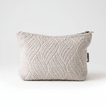 Nomad Sari Indian Jacquard Toiletry Bag - Moonlit Weave